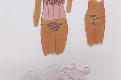 Entwurf-rosa-FederCorsage-und-String